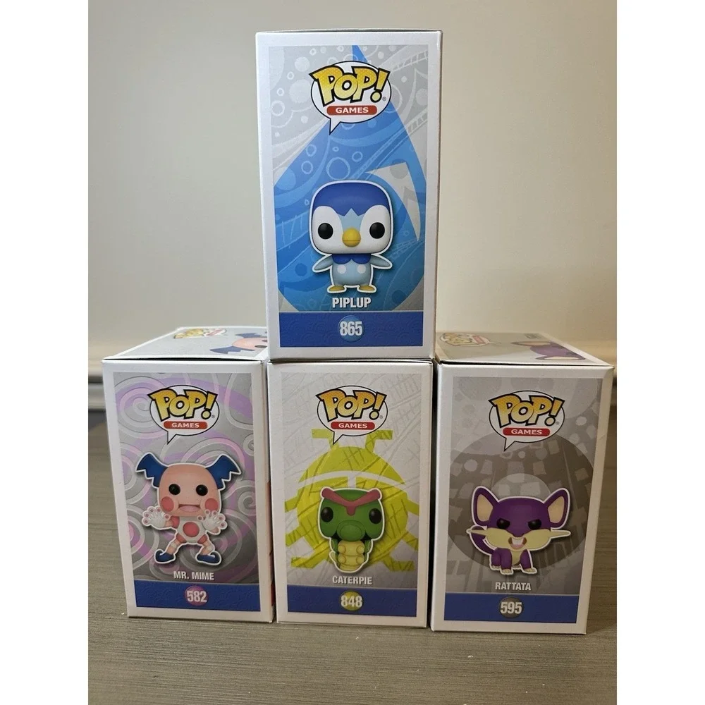 Funko Pop! Vinyl: Pokémon - Piplup / Caterpie / Rattata / Mr. Mime Lot